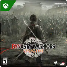 Xbox Series X is Dynasty Warriors Origins, rated T for Teen by ESRB.