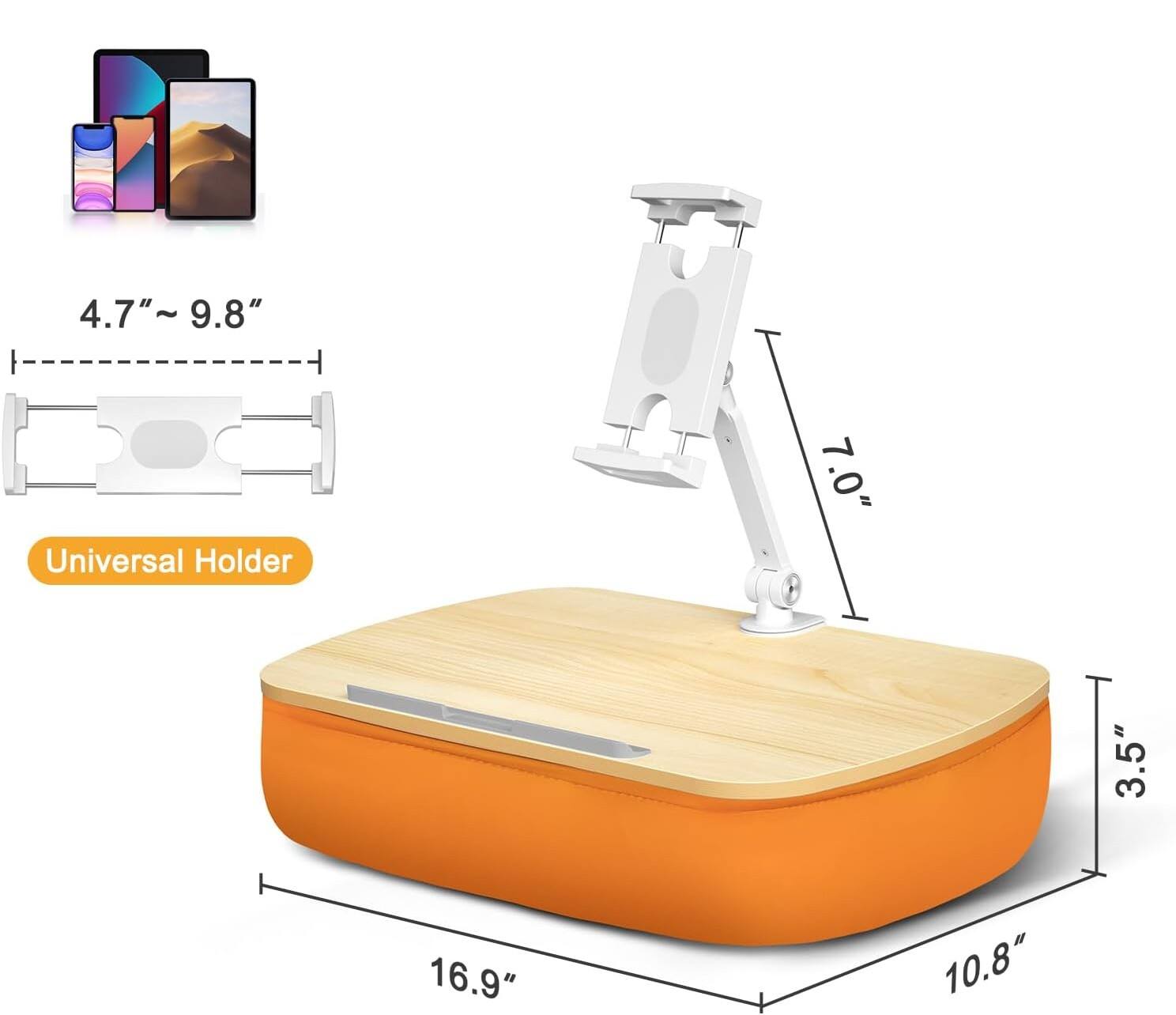 4.7" ~ 9.8"  
Universal Holder  
7.0"  
3.5"  
16.9"  
10.8"