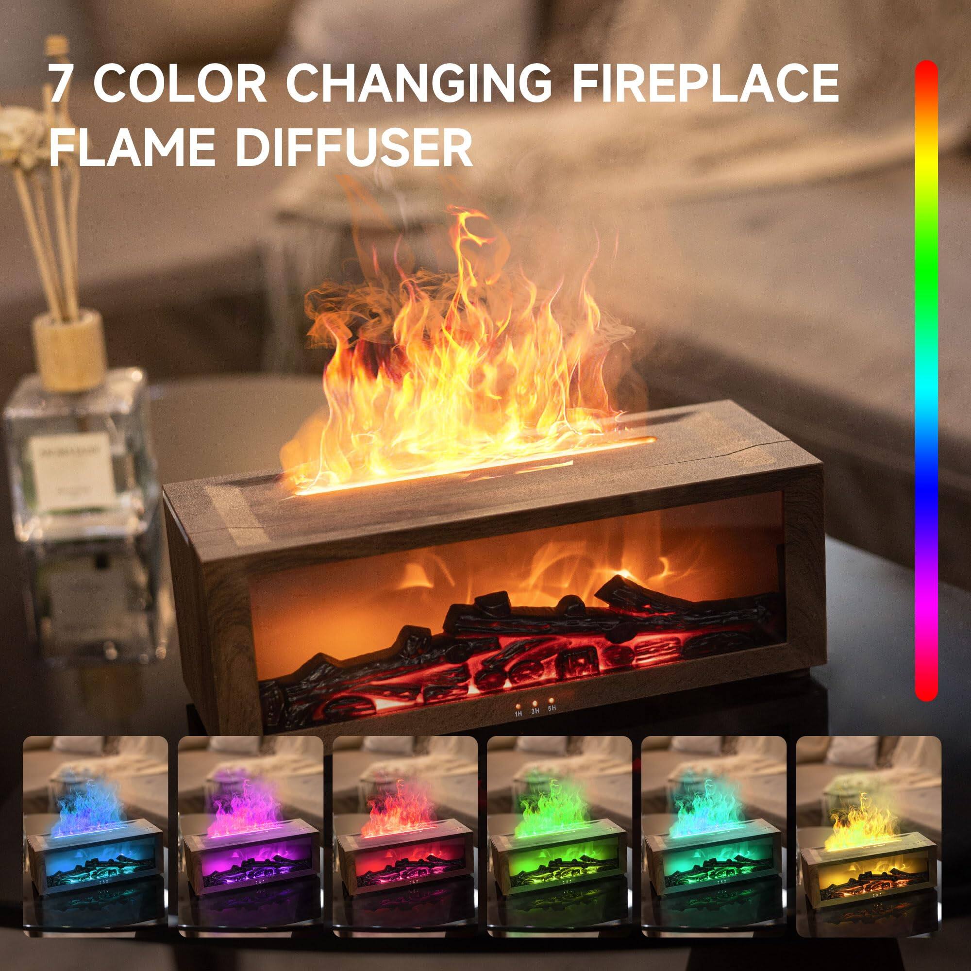 7 COLOR CHANGING FIREPLACE FLAME DIFFUSER