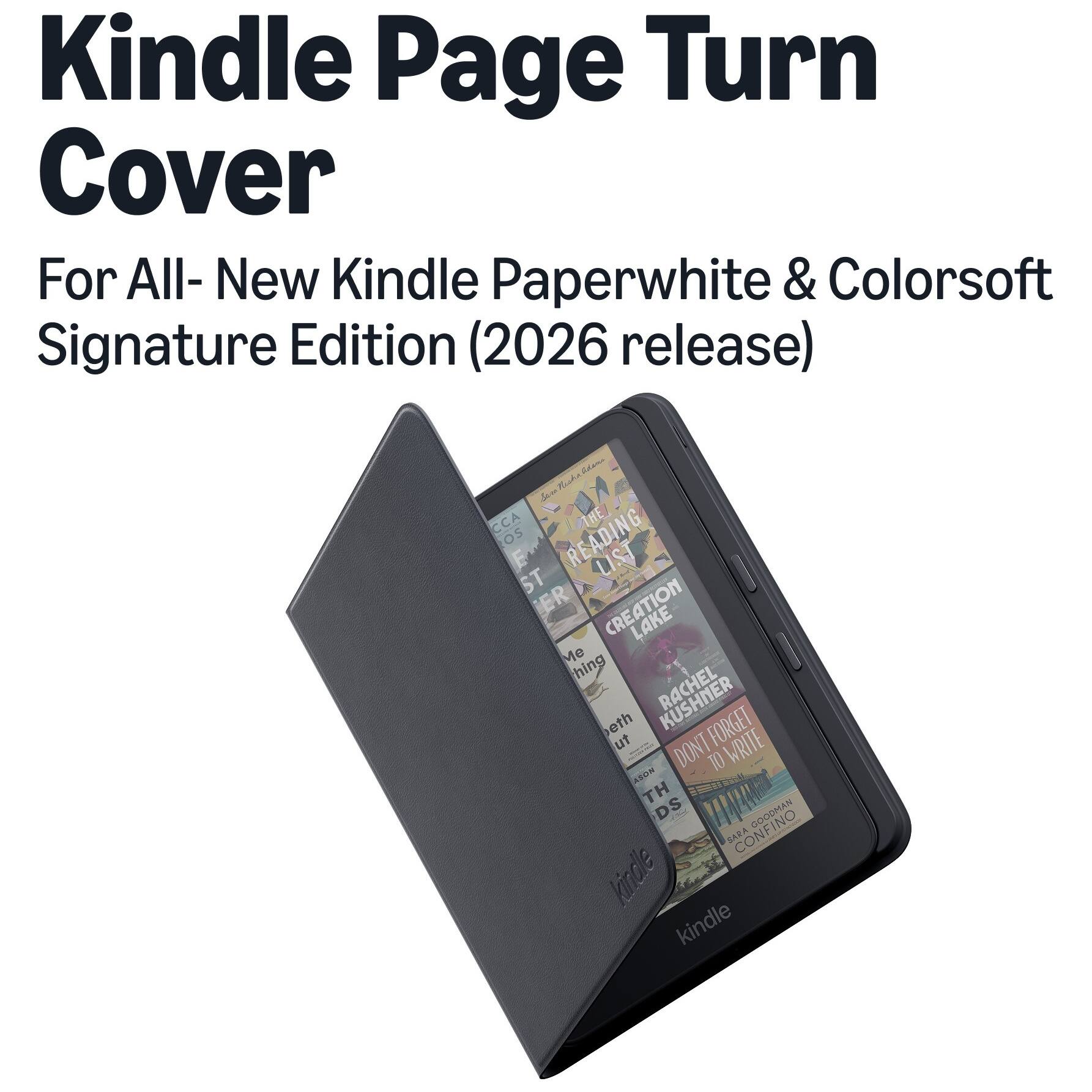 Kindle Page Turn Cover  
For All- New Kindle Paperwhite & Colorsoft Signature Edition (2026 release)
