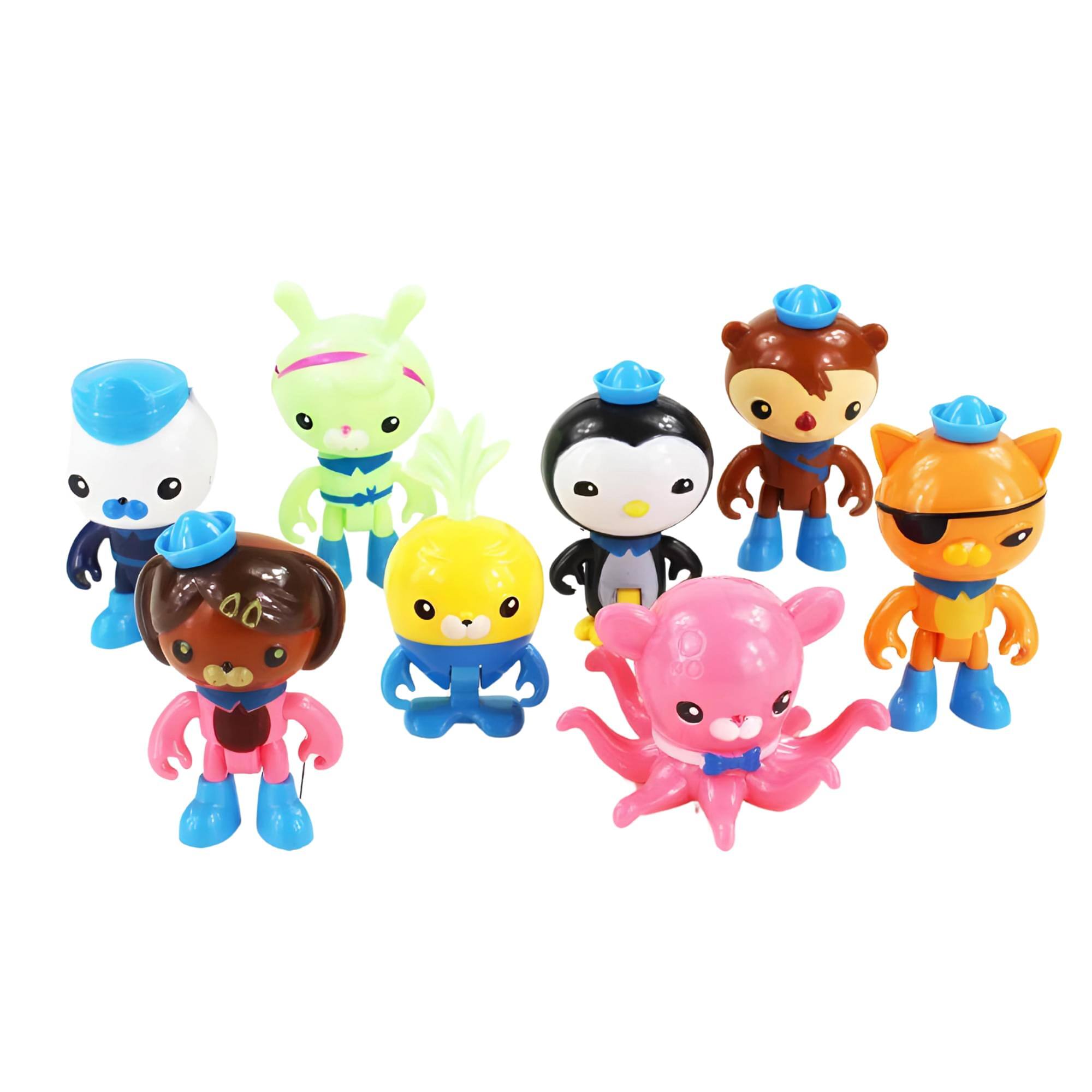 Alt View 1. Fisher-Price - Octonauts Octo-Crew 3 Inch Mini Figure Set | 8 Figures - Blue.