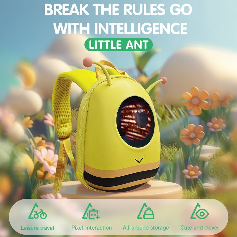 BREAK THE RULES GO WITH INTELLIGENCE  
LITTLE ANT  

Leisure travel  
Pixel-interaction  
All-around storage  
Cute and clever
