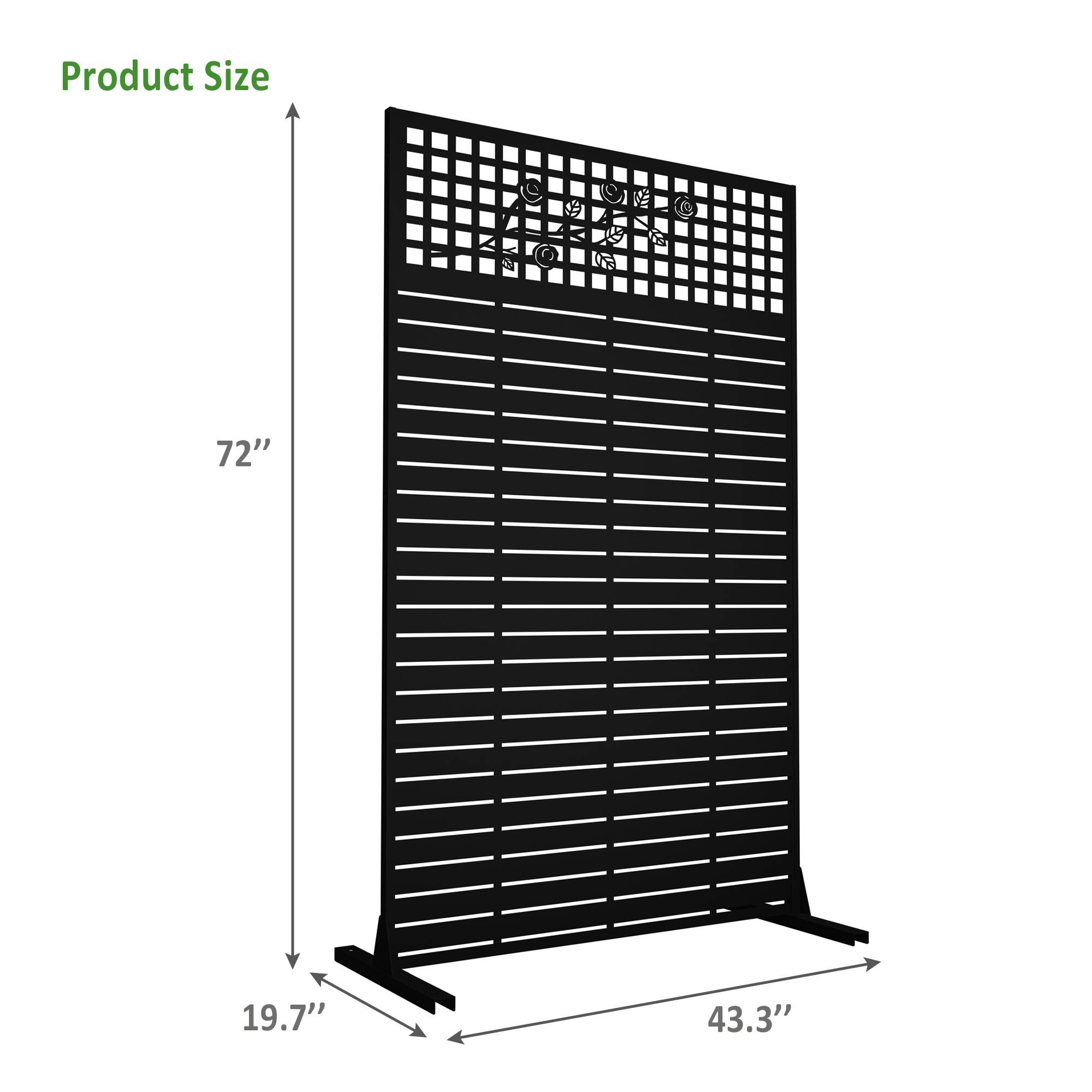 Product Size  
72" x 19.7" x 43.3"