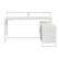 Front. OSP Home Furnishings - ACE L Desk with Hutch Shelf - White.