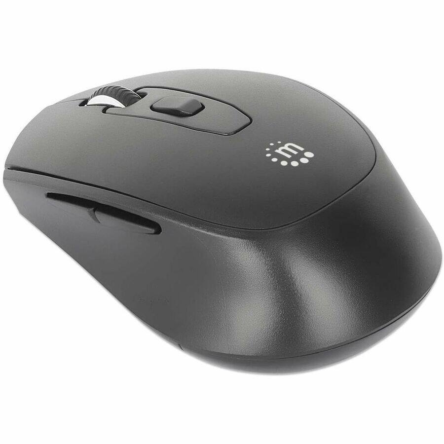 Alt View 1. Manhattan - Manhattan MW6200 Wireless Optical USB Mouse - Full-size Mouse - Optical - Wireless - 32.81 ft - Radio Frequency - 2.40 G - Black.