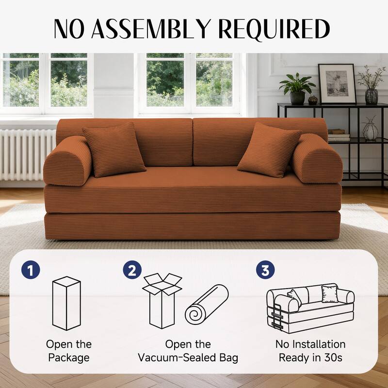 NO ASSEMBLY REQUIRED

1. Open the Package
2. Open the Vacuum-Sealed Bag
3. No Installation Ready in 30s