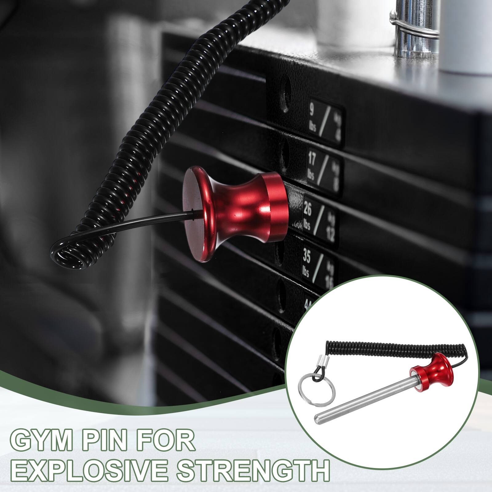 9 lbs 17 lbs 26 lbs 35 lbs

GYM PIN FOR EXPLOSIVE STRENGTH