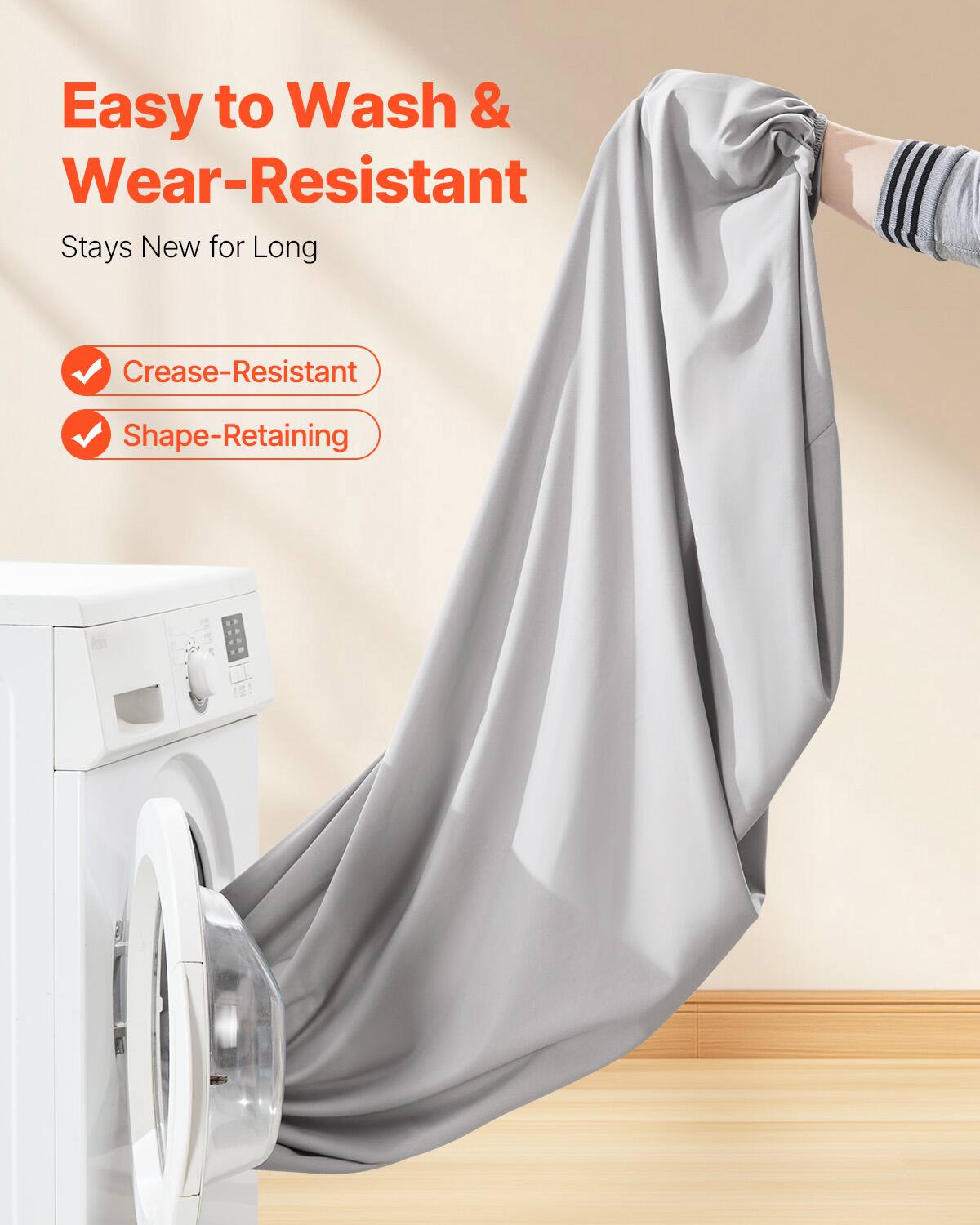 Easy to Wash & Wear-Resistant  
Stays New for Long  

✔ Crease-Resistant  
✔ Shape-Retaining