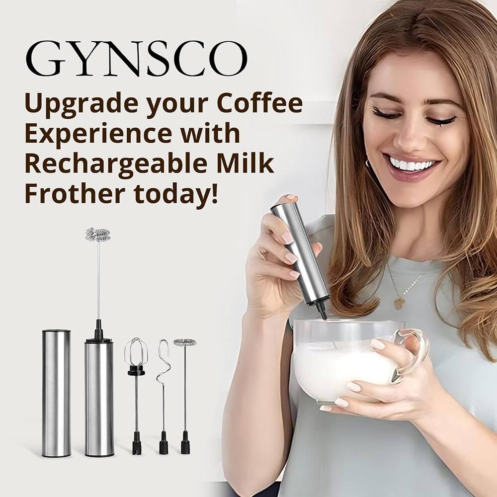 GYNSCO  
Upgrade your Coffee Experience with Rechargeable Milk Frother today!