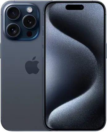 Front. Apple - IPHONE 15 PRO MAX 512GB Unlocked - Blue.