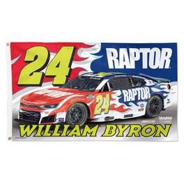 WinCraft - William Byron 3' x 5' Single-Sided Deluxe Flag - Multicolor