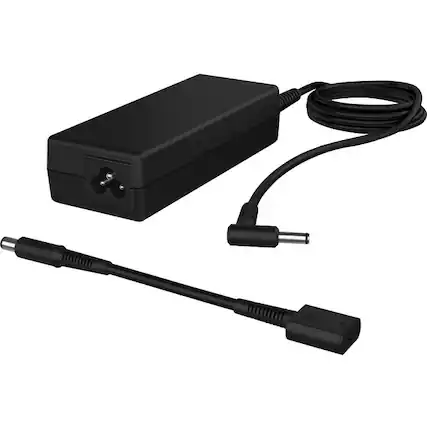 Front. HP - HP 90W Smart AC Adapter - 90 W - Black.
