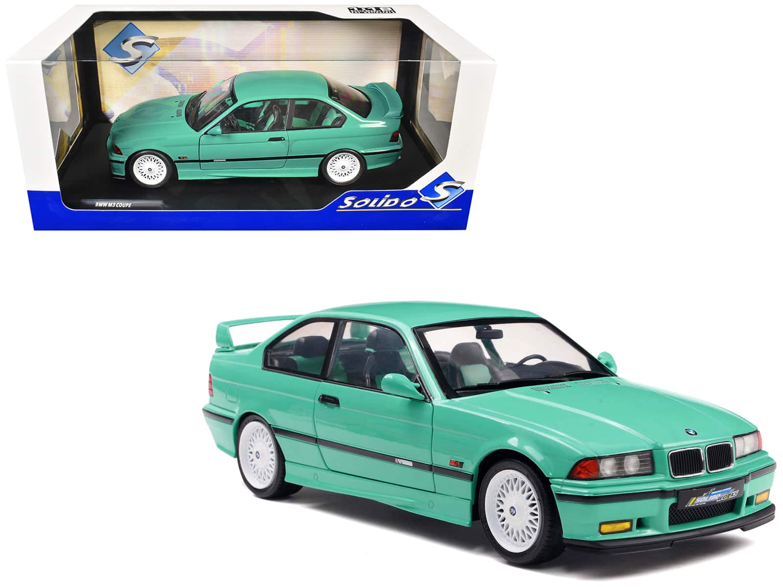 "1991 BMW E36 M3 ""Solido Works"" Mint Green with Mint Green Interior 1/18 Diecast Model Car by Solido" price history on PriceWatchPro
