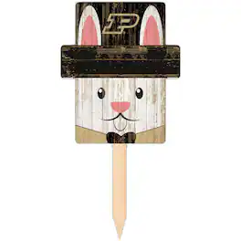Fan Creations - Purdue Boilermakers 16" x 19" Easter Bunny Yard Stake - Multicolor