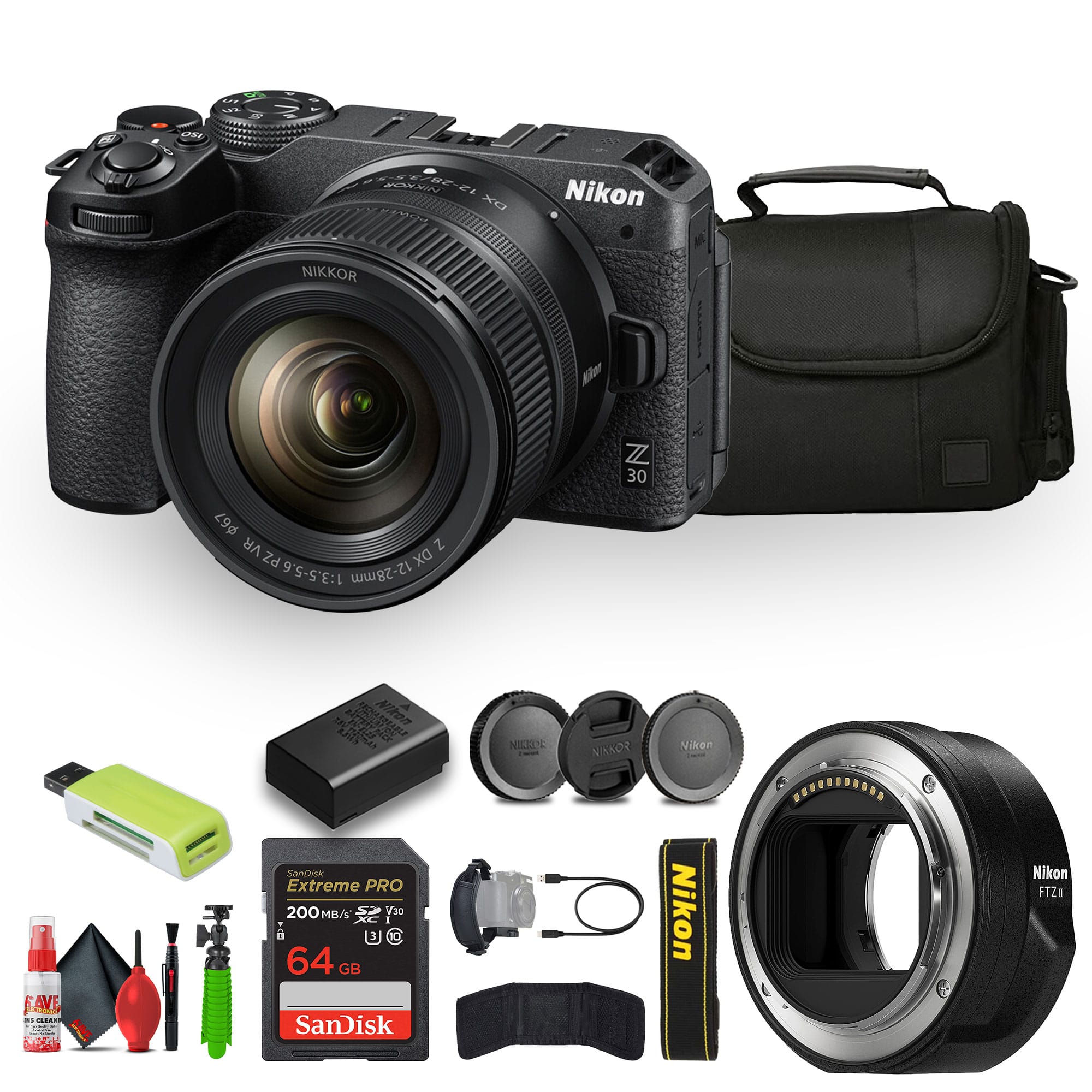 Nikon - Z30 Lightweight Mirrorless Camera with 12-28mm Zoom Lens (1781) Bundle price history on PriceWatchPro