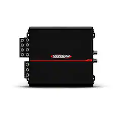 Front. SounDigital - SounDigital XP 1600.1 1 Ohm Monoblock 1600 watt RMS at 1 Ohm Amplifier - Black.