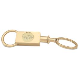 Jardine - Arkansas Razorbacks Two-Section Key Ring - Gold