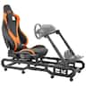 VEVOR - Racing Wheel Stand with Wheels For Logitech G923/G920/G29, Heavy Duty Steel Driving Simulator Cockpit-Thrustmaster T248P - Black
