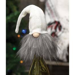 BreeBe - *Knit Cream Gnome Bottle Topper - White