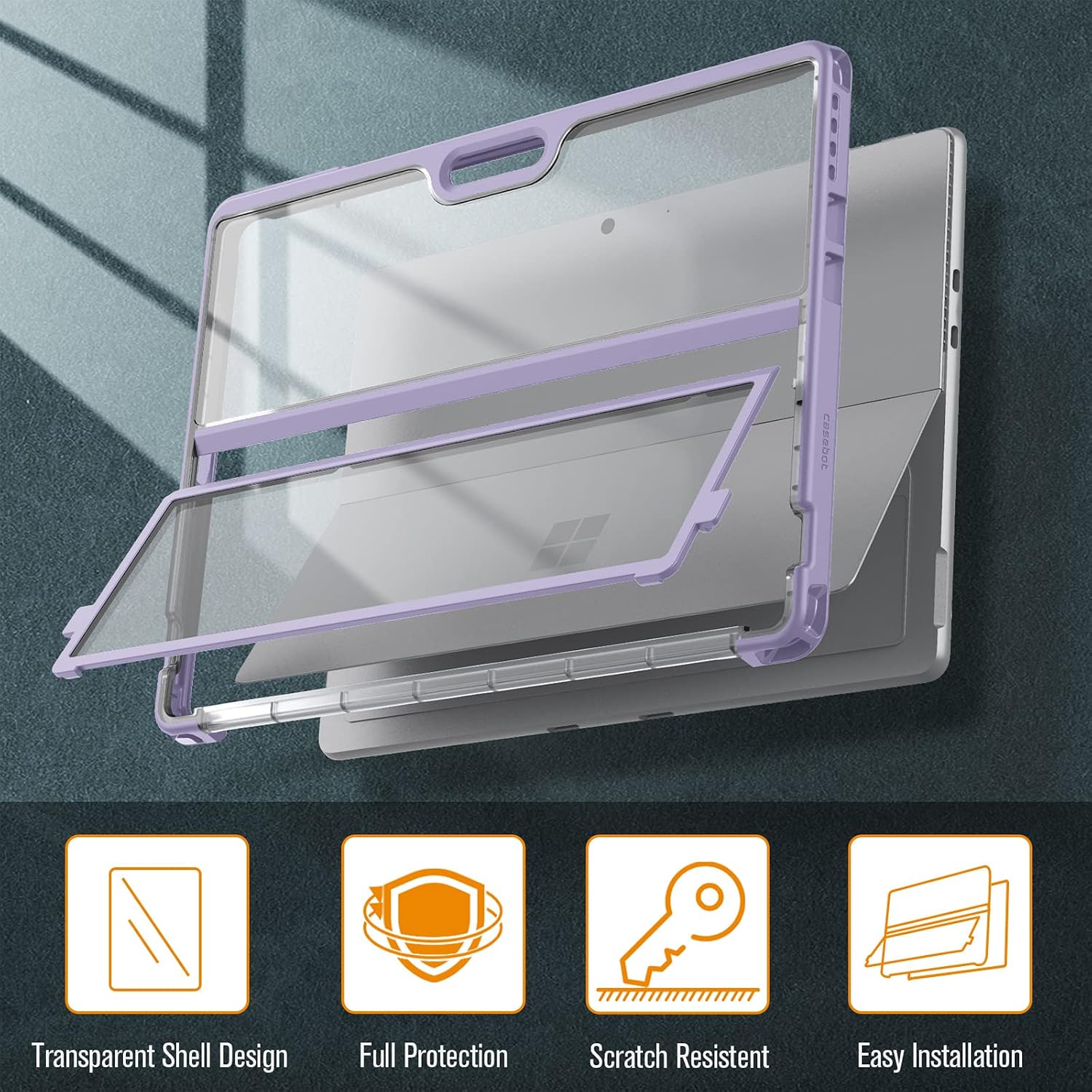 Transparent Shell Design  
Full Protection  
Scratch Resistant  
Easy Installation