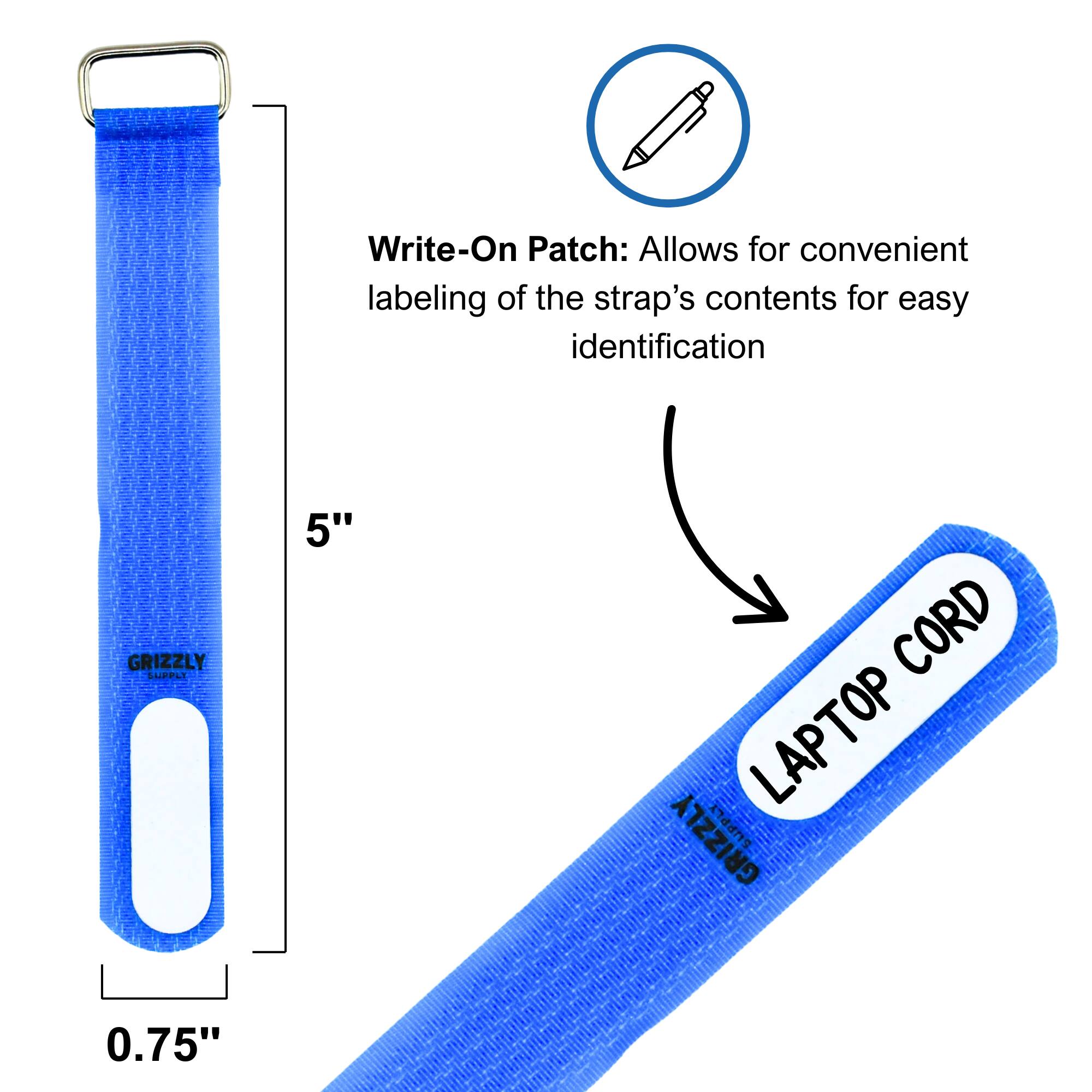 Write-On Patch: Allows for convenient labeling of the strap's contents for easy identification

GRIZZLY LUPPLT 5" CORD LAPTOP GRIZZLY SUPPLY 0.75"