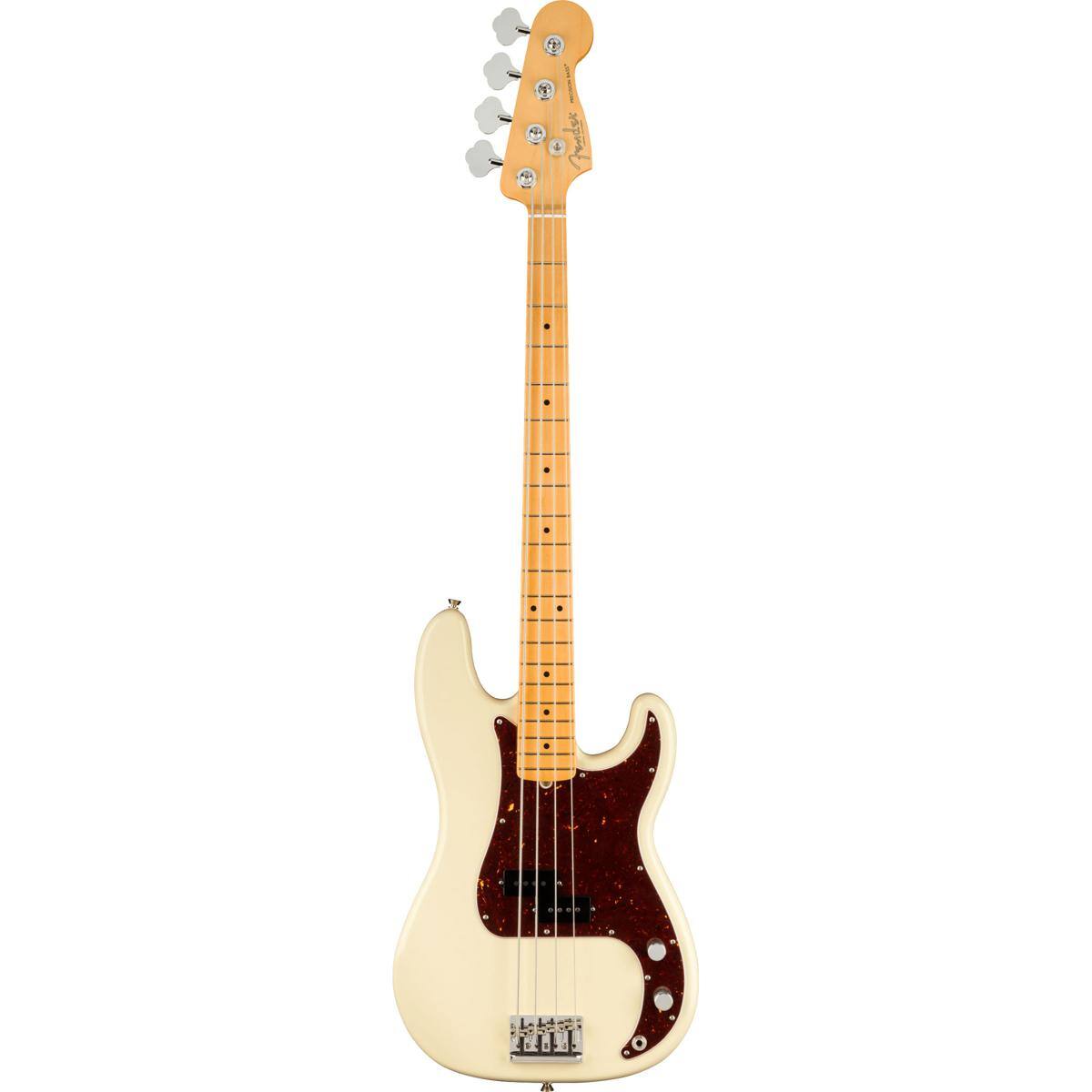 Fender - American Professional II Precision Bass Guitar, Maple Fingerboard, Olympic White