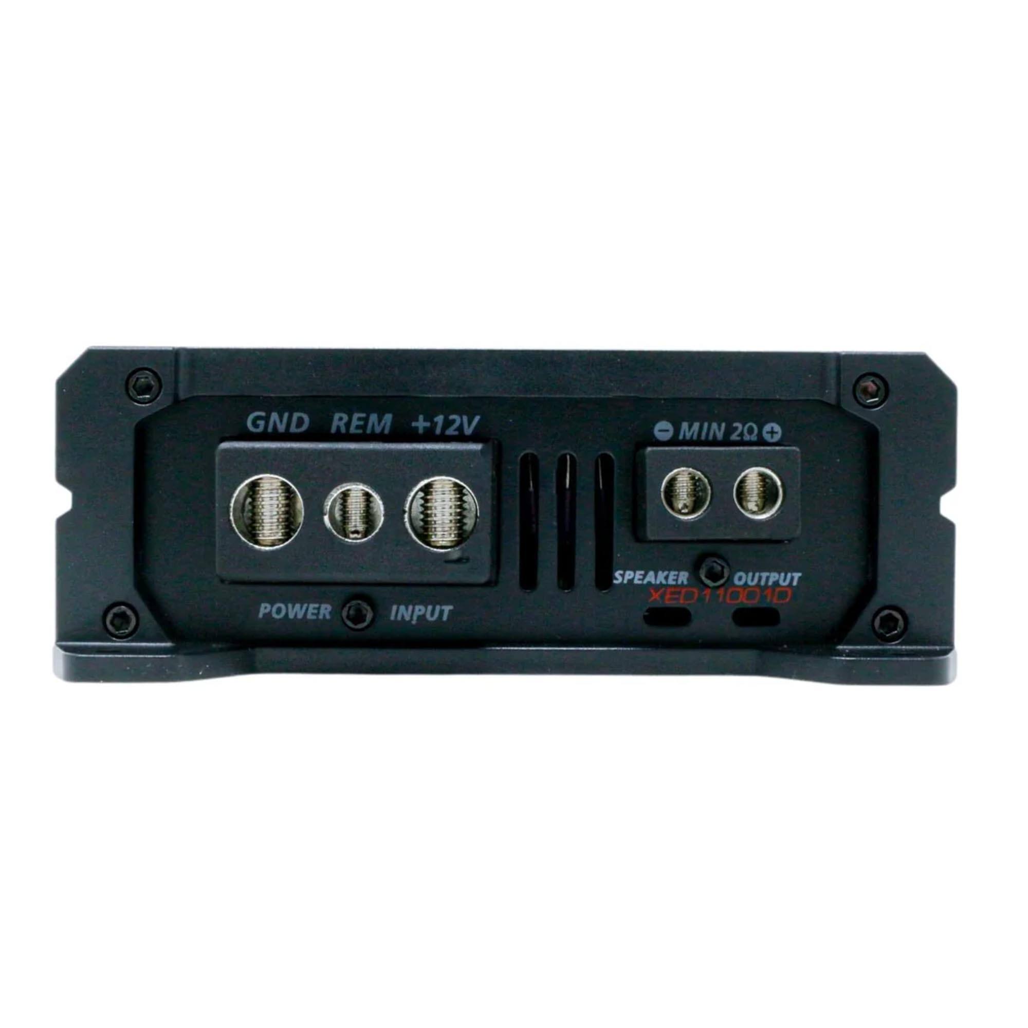 GND REM +12V  
MIN 2Ω  
POWER INPUT  
SPEAKER OUTPUT  
XED11001D