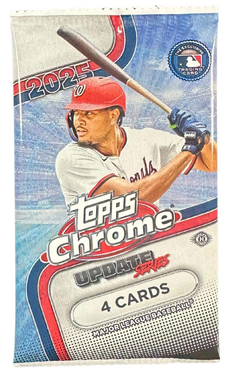 2025 Topps Chrome Baseball Update Hobby Individual Booster Pack price history on PriceWatchPro