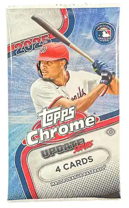 2025 Topps Chrome Baseball Update Hobby Individual Booster Pack