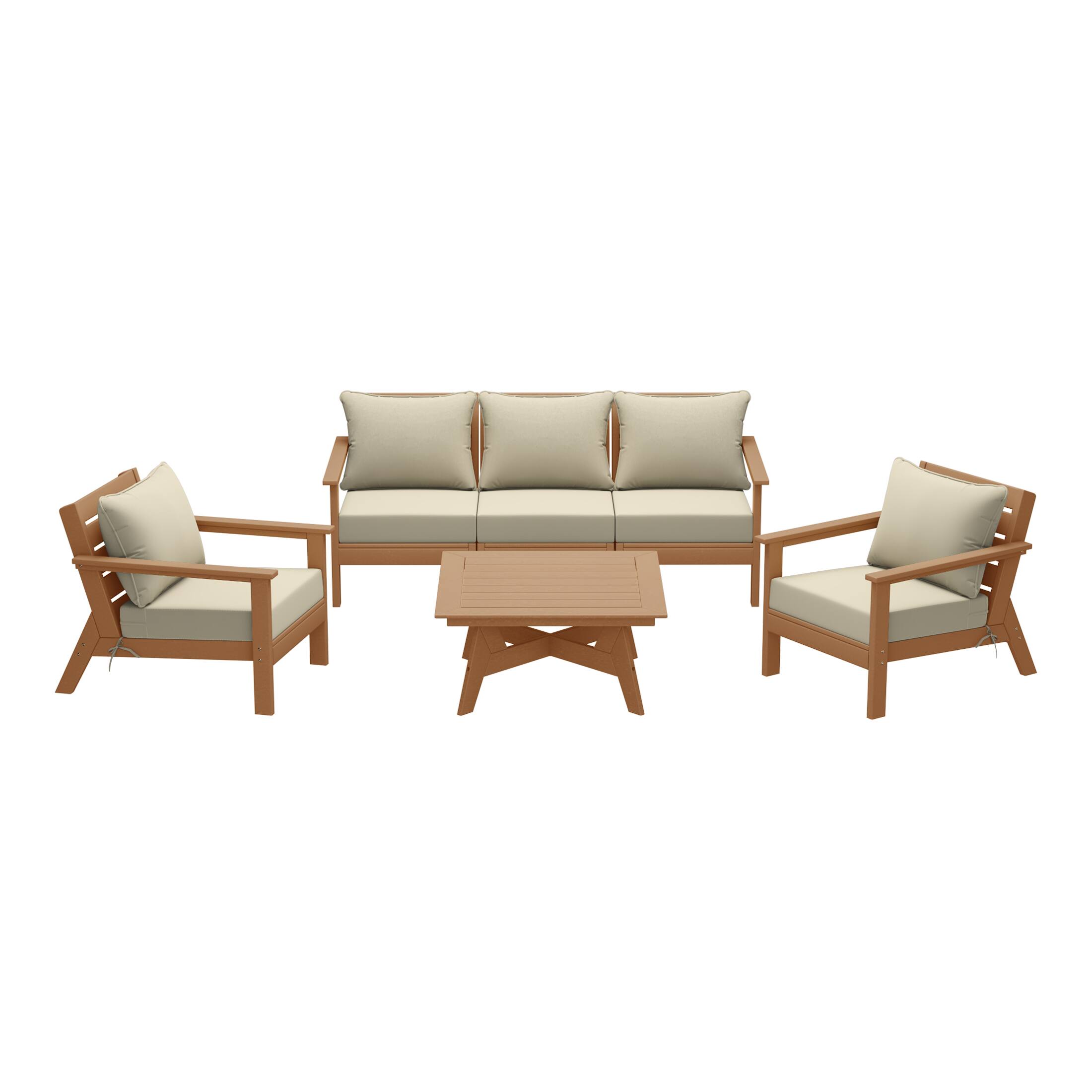 Teak/Beige