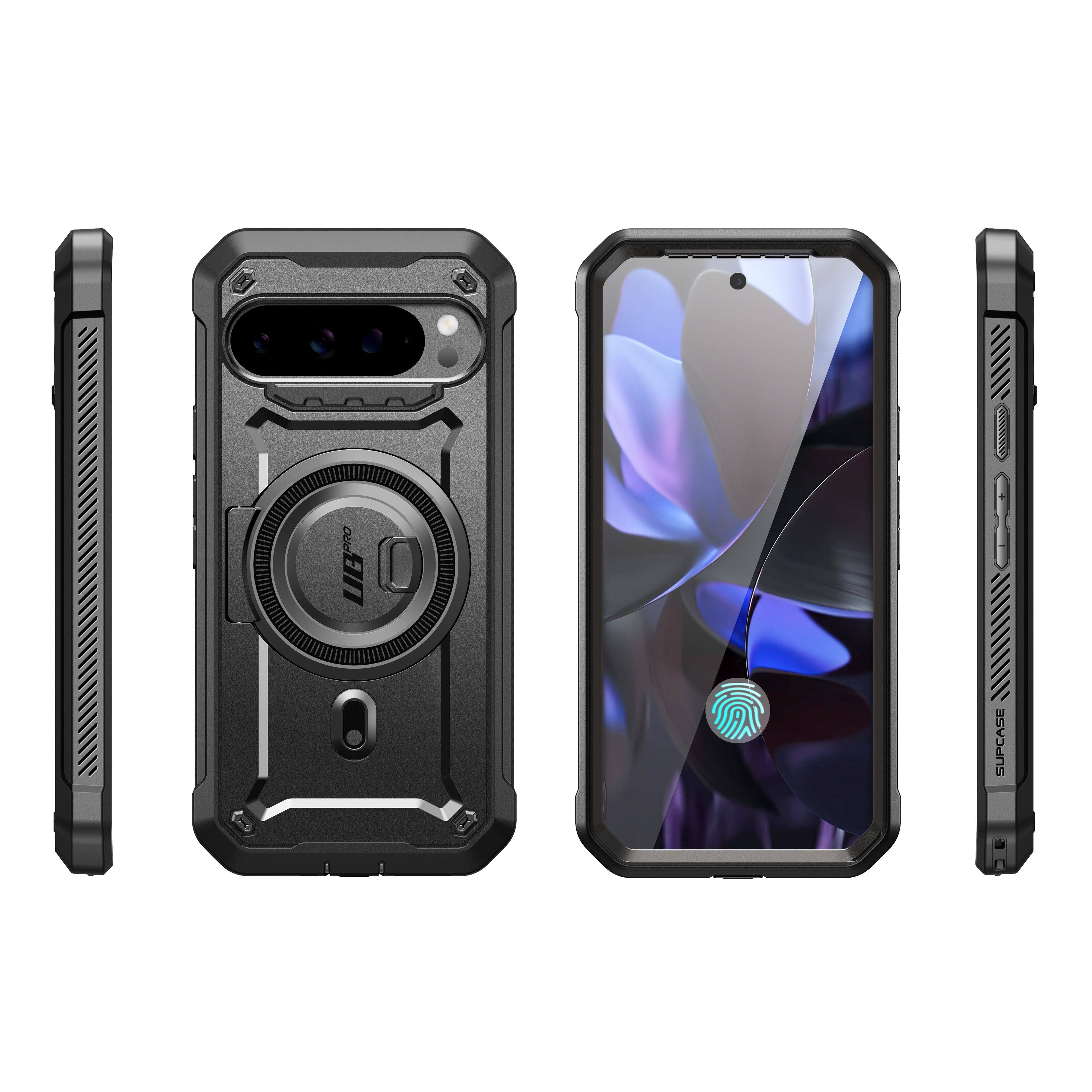 Alt View 7. SUPCASE - Google Pixel 9 Pro XL Unicorn Beetle PRO Mag Rugged Case - Black.