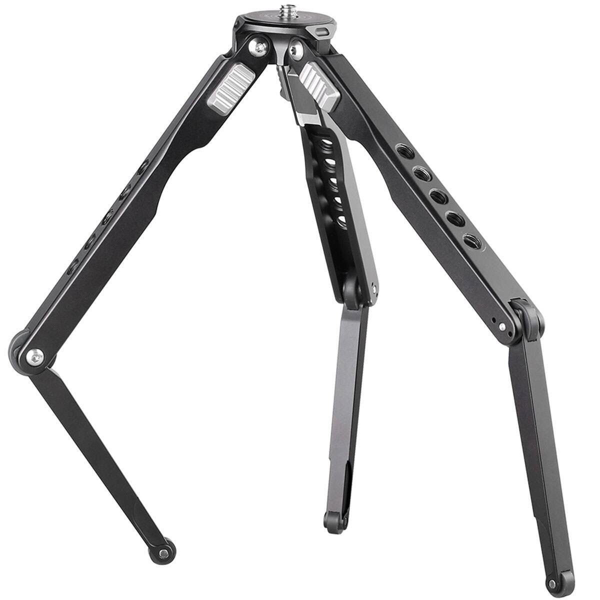 Front. Leofoto - Leofoto MT-03 2-Section Aluminum Spider Tabletop Mini Tripod.