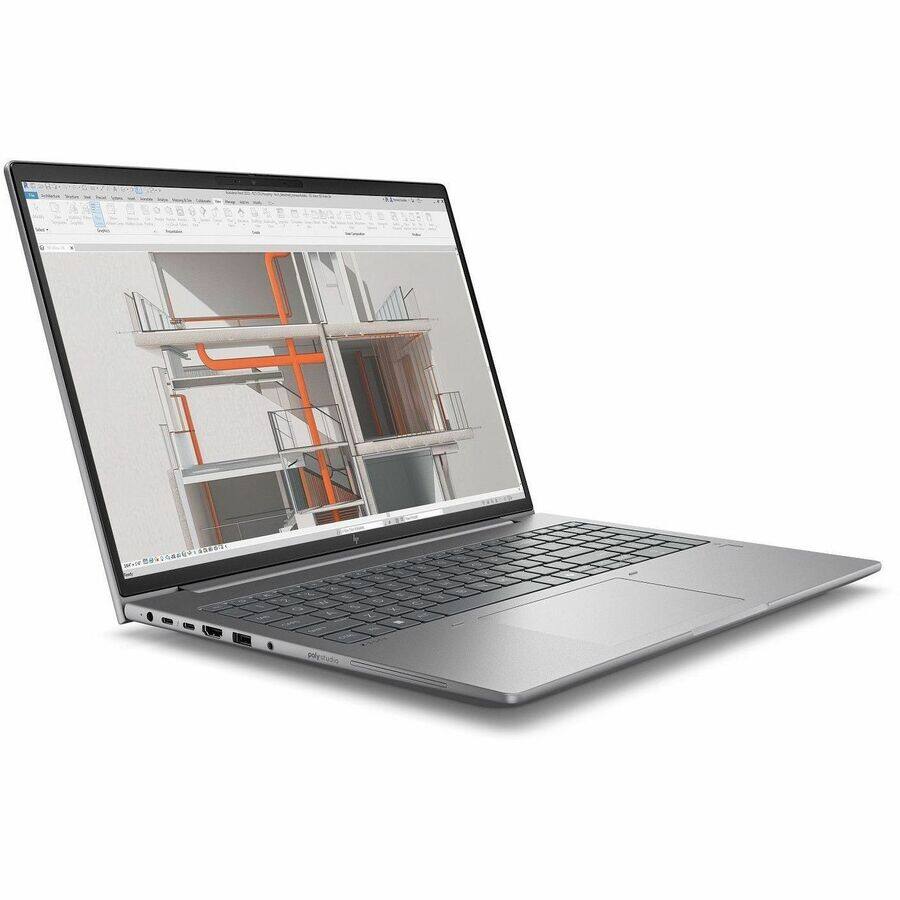 Alt View 2. HP - HP ZBook X G1i 16" Mobile Workstation - WUXGA - 60 Hz - Intel Core Ultra 9 285H - vPro Technology - 32 GB - 1 TB SSD - Meteor Silver.