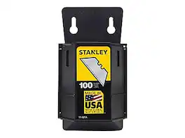 Stanley - 1992 Heavy-Duty Refill Blades With Dispenser, Gray, 100/Pack - Silver