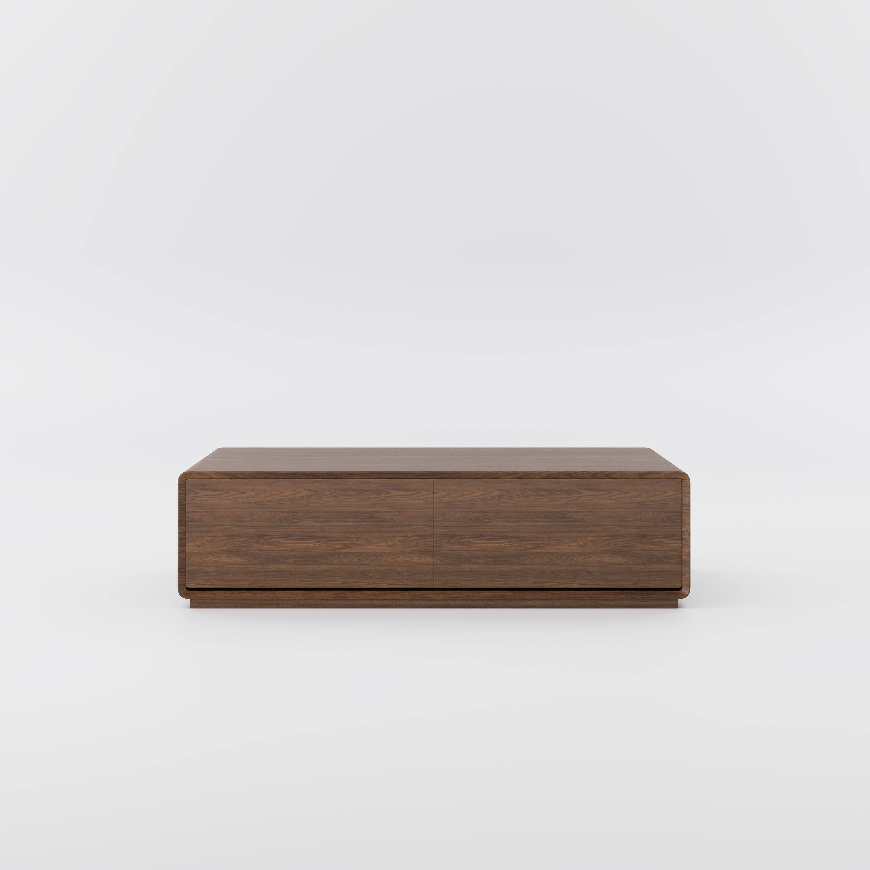 Alt View 6. POVISON - 51" Rectangular Wood Coffee Table with Storage, Mid-Century Modern Coffee Table with 4 Drawers, Fully-Assembled, Walnut - Walnut Color.
