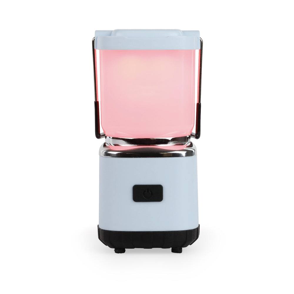 Left. LUXPRO - Mini Rechargeable LED Lantern, 300 Lumens - Blue.