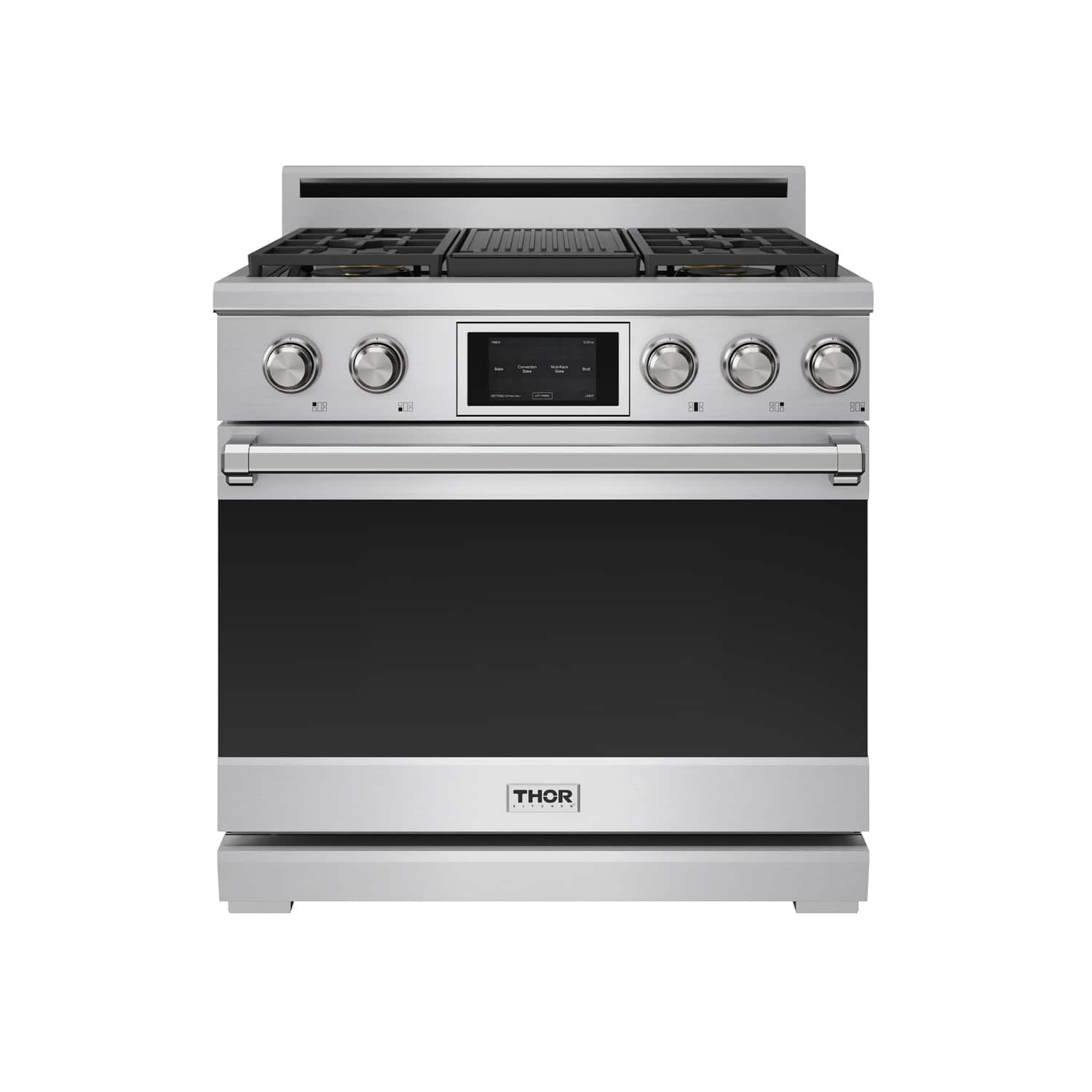 Thor Kitchen - 6.0 Cu Ft. Freestanding Dual Fuel Gas Range With 5 Burners - Stainless Steel