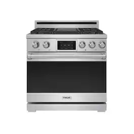 Thor Kitchen - 6.0 Cu Ft. Freestanding Dual Fuel Gas Range With 5 Burners - Stainless Steel