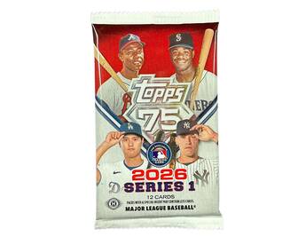 MLB Topps 2026 Series 1 Baseball Trading Card HOBBY Pack [12 Cards MLB Topps 2026 Series 1 Baseball Trading Card HOBBY Pack [12 Cards