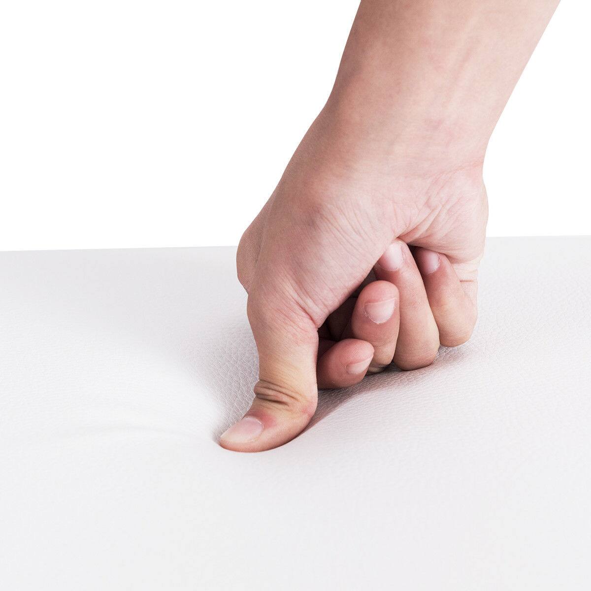 Alt View 8. Costway - Costway Solid Wood PU Leather Piano Bench Padded Double Duet Keyboard Seat Storage - White.