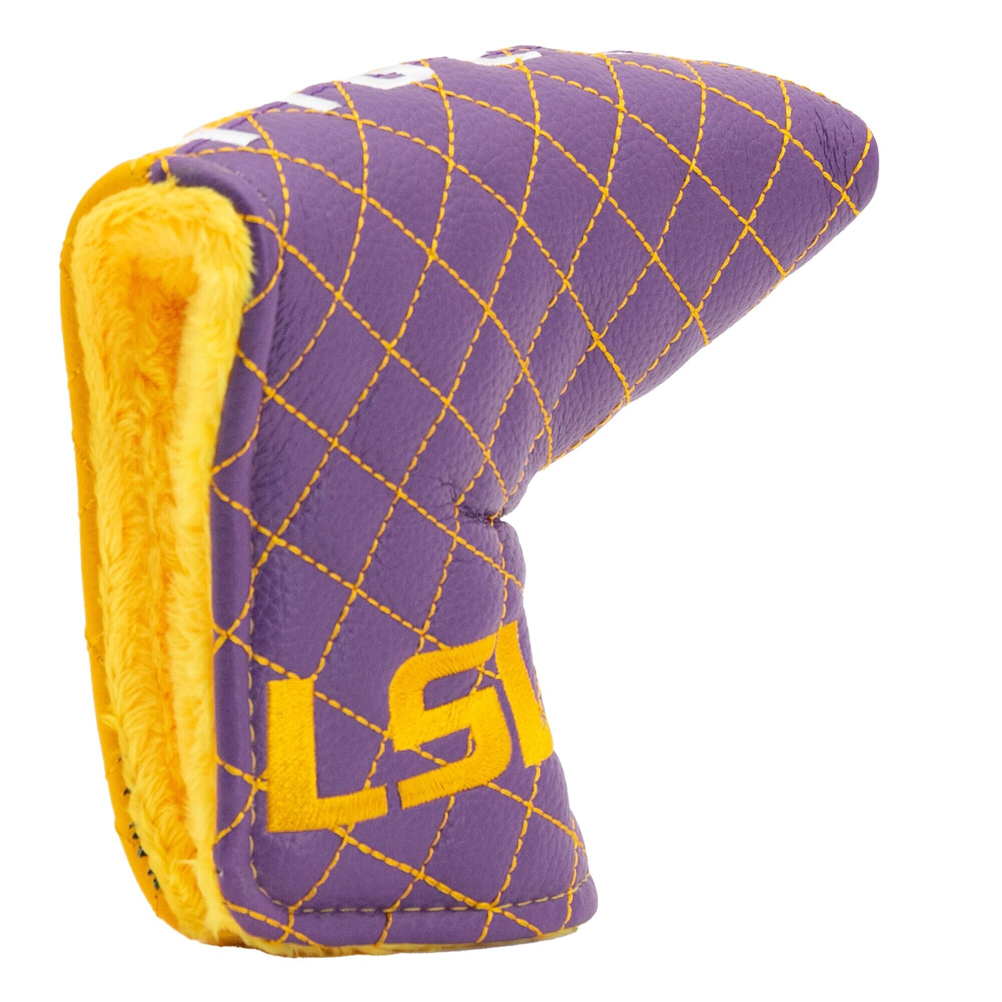 Alt View 3. Team Golf - LSU Tigers Quilted Blade Putter Cover - Multicolor.
