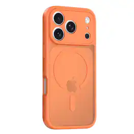 SaharaCase - Apple iPhone 17 Pro Slim Case | Transparent Matte Finish | Anti-Slip Grip | Venture Series - Blazing Orange