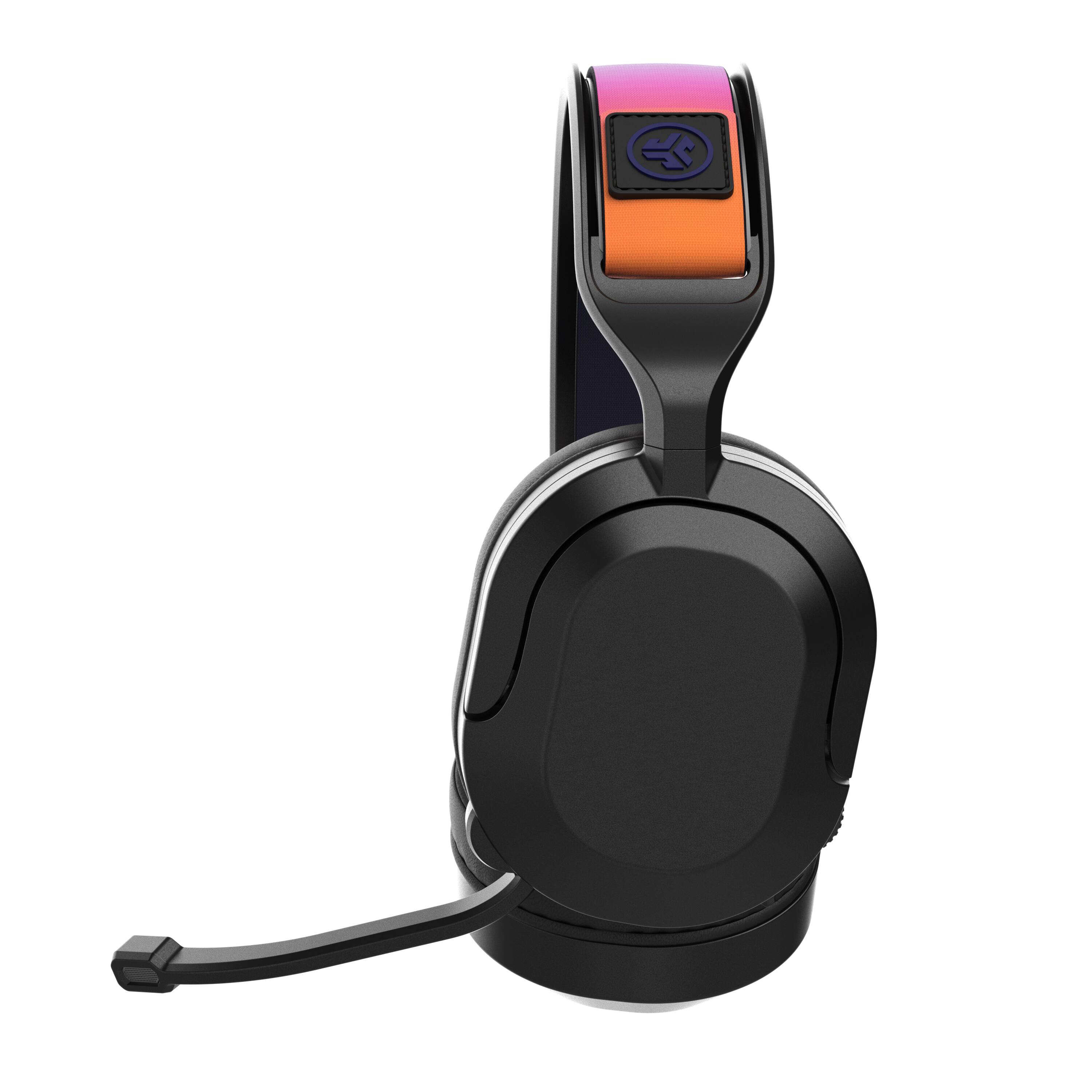 Alt View 6. JLab - Nightfall Wireless Over-Ear Gaming Headset - Black.