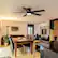 Back. Breezary - 42"/52" Flush Mount Low Profile Ceiling Fan with LED Light, 5 Blades, DC Motor, Remote Control and Timer, for Indoor Use - Black-52 in.