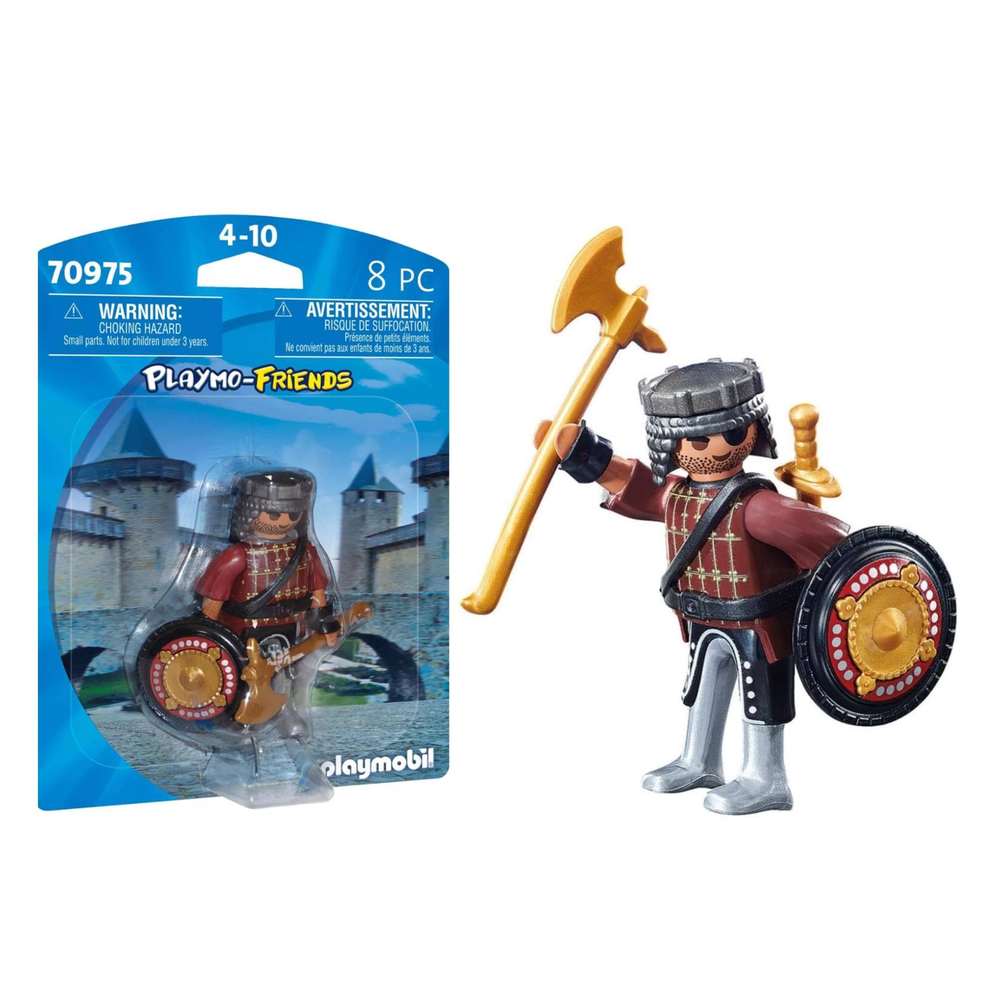 4-10  
70975  
8 PC  

WARNING: CHOKING HAZARD  
Small parts. Not for children under 3 years.  

AVERTISSEMENT: RISQUE DE SUFFOCATION  
Peuvent contenir des petits éléments. Ne convient pas aux enfants de moins de 3 ans.  

PLAYMO-FRIENDS  

Playmobil