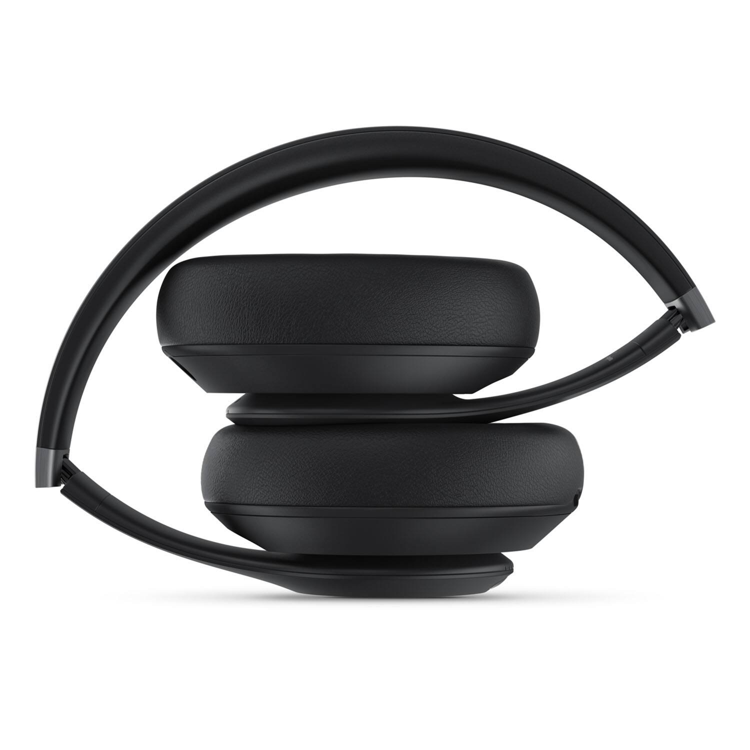 Back. Beats - Beats Studio Pro Wireless Noise Cancelling Over-the-Ear Headphones + Power Adapter - Black.