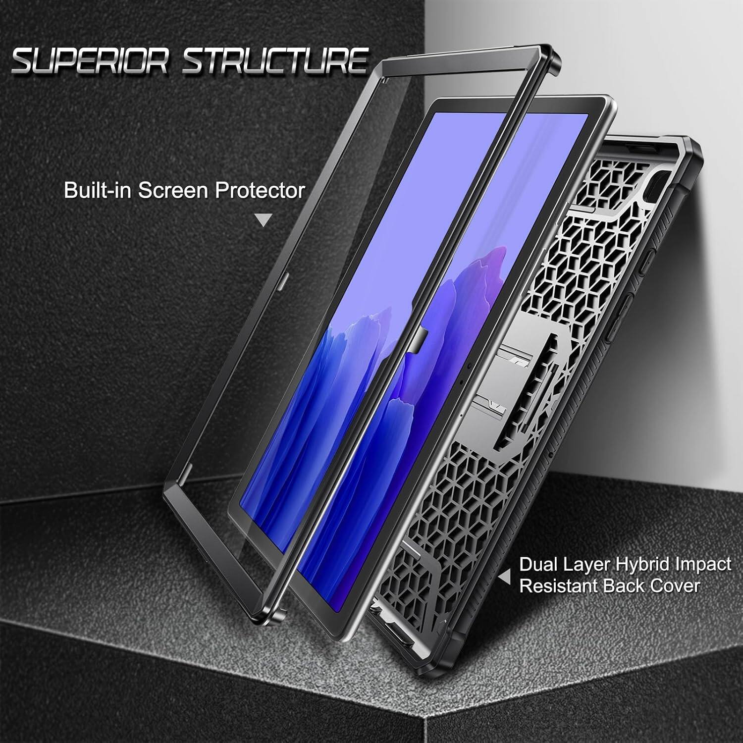 SUPERIOR STRUCTURE  
Built-in Screen Protector  
Dual Layer Hybrid Impact Resistant Back Cover