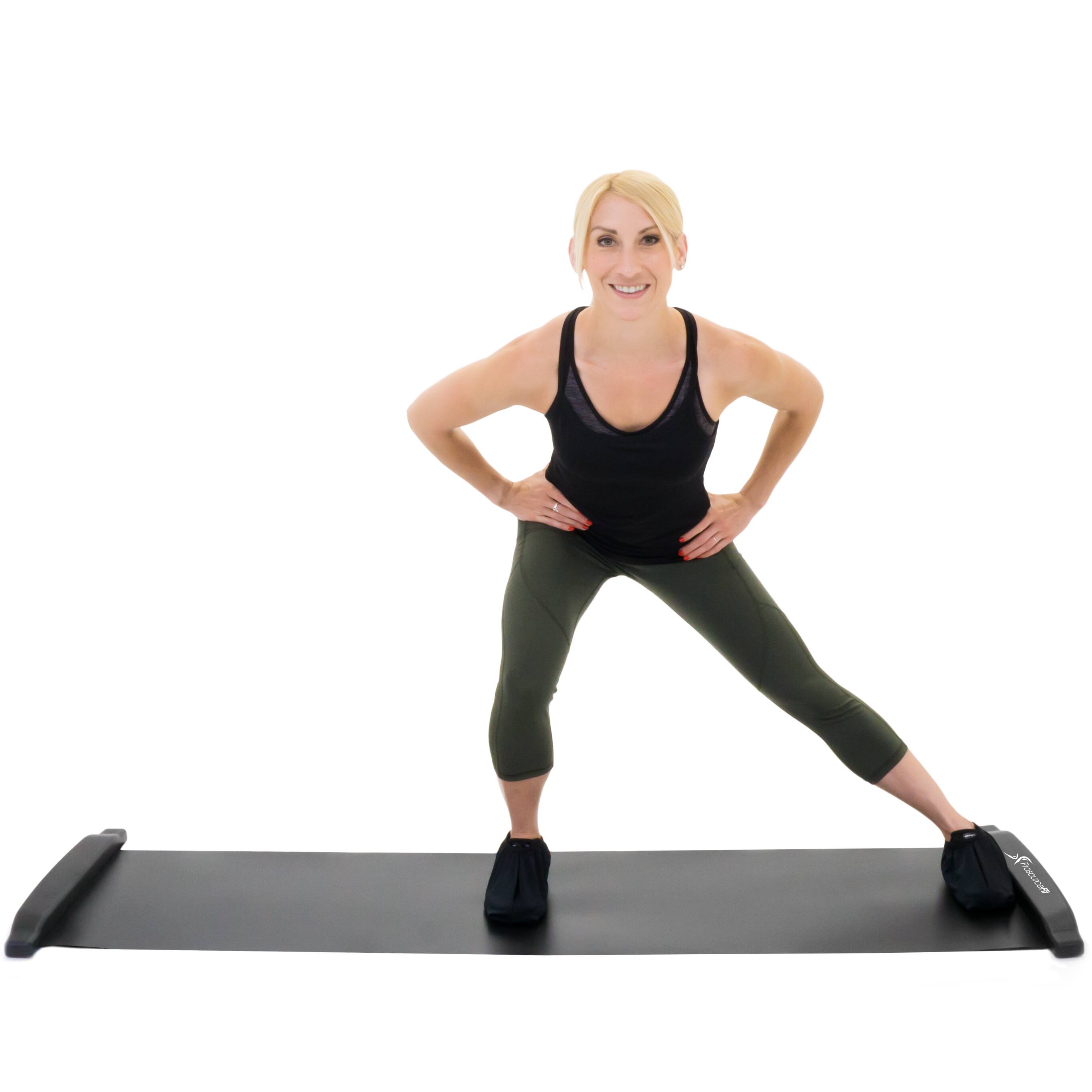 Alt View 4. ProsourceFit - ProsourceFit Slide Board - Black.