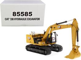 Diecast Masters - Cat Caterpillar 330 Hydraulic Excavator Next Generation with Operator "High Line Series" 1/50 Diecast - Yellow