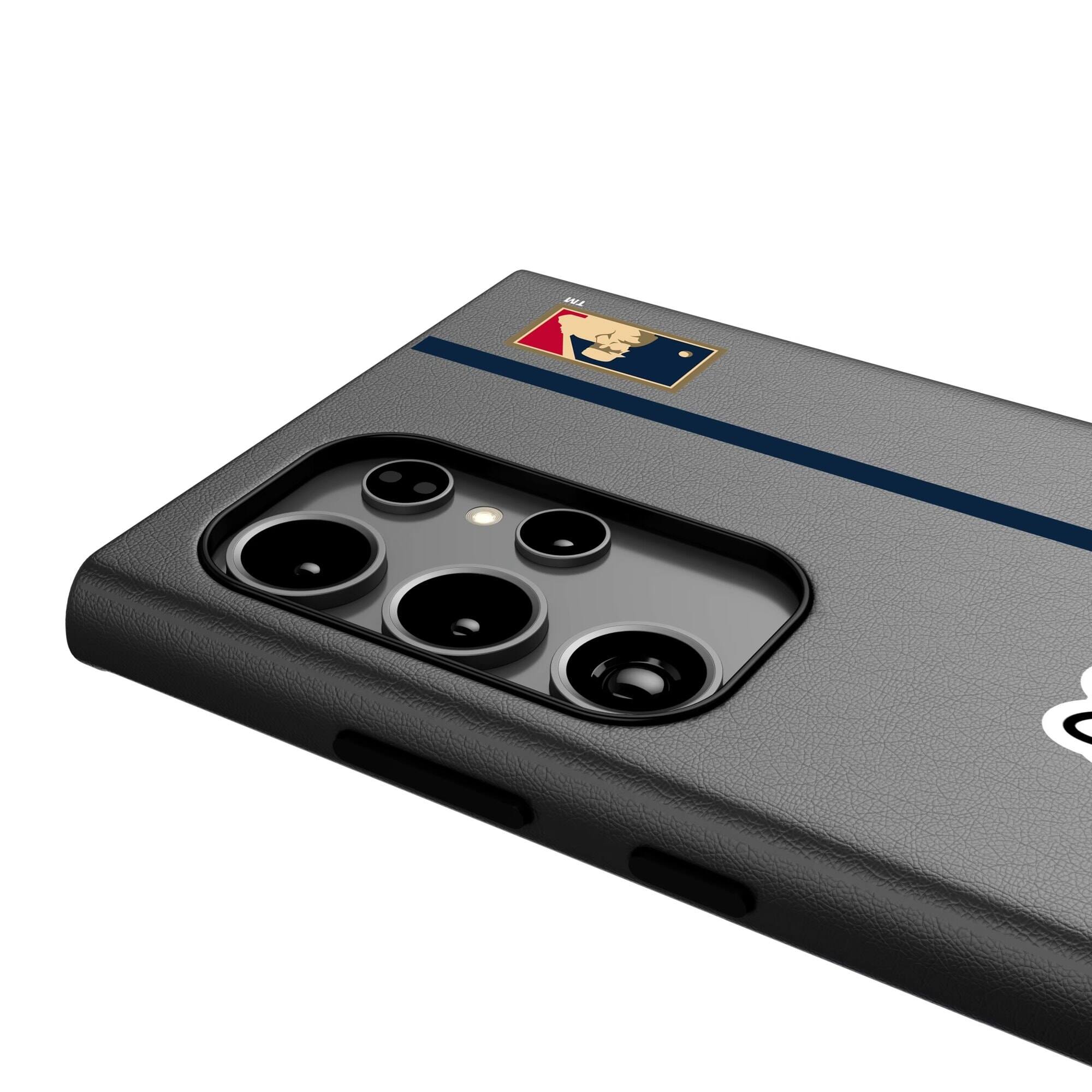 Alt View 2. Keyscaper - Chicago Cubs Galaxy Magnetic Bump Case - S25 Ultra - Black.